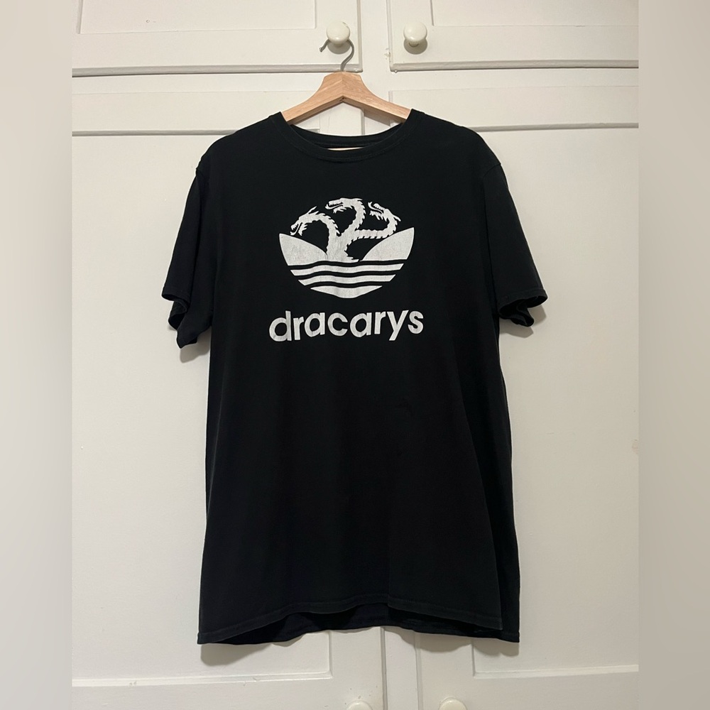 Game of Thrones Inspired Dracarys T-Shirt – Parody Design Black Tee Large L